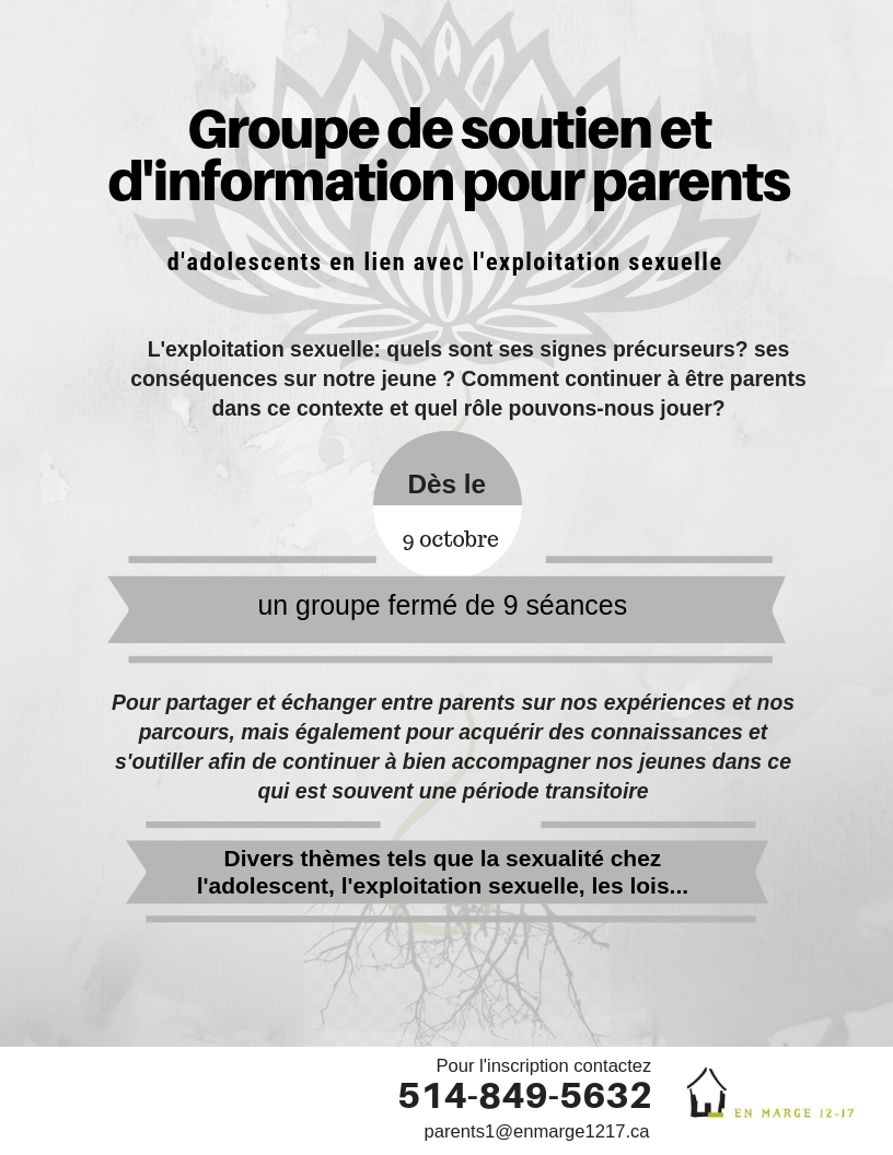 Groupe de soutien et d’information pour parents